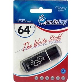 Флэш-диск SmartBuy 64GB Glossy черный