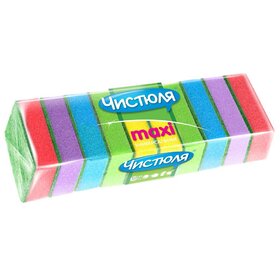 Губка д/посуды 10шт L Чистюля 64х96х27мм (36/144/1008)*