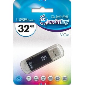 Флэш-диск SmartBuy 32GB V-Cut черный