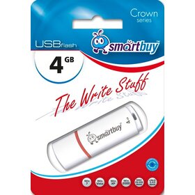 Флэш-диск SmartBuy 4GB Crown белый