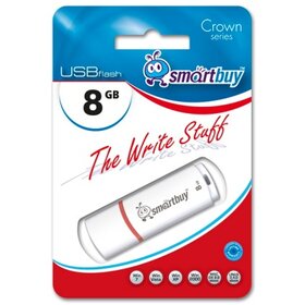 Флэш-диск SmartBuy 8GB Crown белый