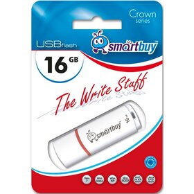 Флэш-диск SmartBuy 16GB Crown белый