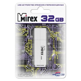 Флэш-диск Mirex 32GB Line белый