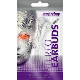 Гарнитура вкладыши SmartBuy S4 белый пакет (1/100)