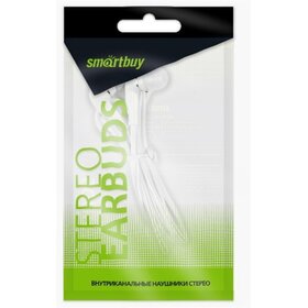 Наушники вкладыши SmartBuy A4 белый пакет (1/100)
