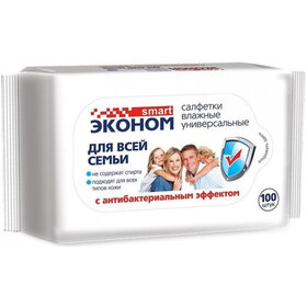 Салфетки влаж 100шт антибактериальные Смарт (16)
