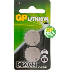 Батарейка литиевая CR 2032 GP 2xBL 3V (100/1200)