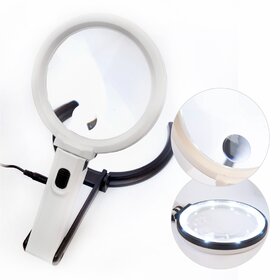 Лупа настольная 3B-1C 120мм/2х 28мм/5х подсветка 10LED