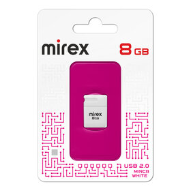 Флэш-диск Mirex 8GB Minca белый