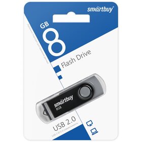 Флэш-диск SmartBuy 8GB Twist черный