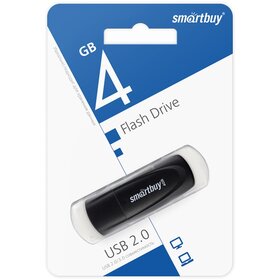 Флэш-диск SmartBuy 4GB Scout черный
