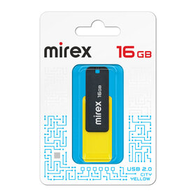 Флэш-диск Mirex 16GB City желтый