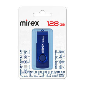 Флэш-диск Mirex 128GB Swivel синий