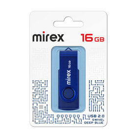 Флэш-диск Mirex 16GB Swivel синий