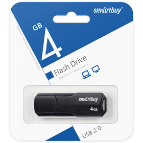 Флэш-диск SmartBuy 4GB Clue белый