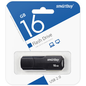 Флэш-диск SmartBuy 16GB Clue черный