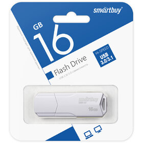 Флэш-диск SmartBuy 16GB Clue белый