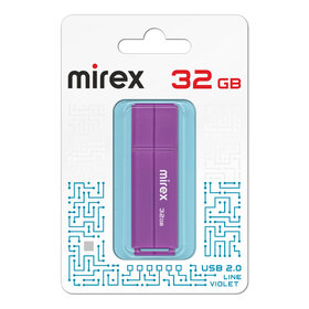 Флэш-диск Mirex 32GB Line фиолетовый