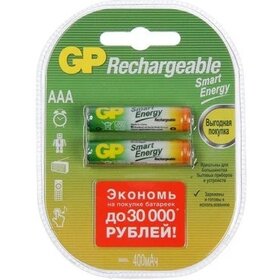 Аккумулятор NiMh R 3 400мАч GP 2xBL (20/200)