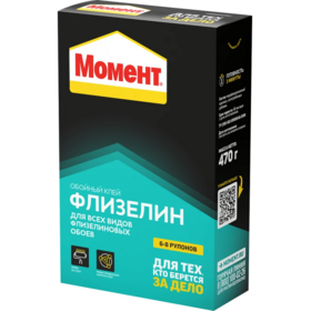 Клей обойный флизелиновый 470г Момент (12)