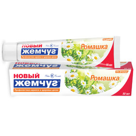 Зубная паста НовыйЖемчуг  50мл Ромашка (6/36) произв. до марк-ки