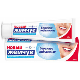 Зубная паста НовыйЖемчуг 125мл Бережное отбеливание (40) Акция