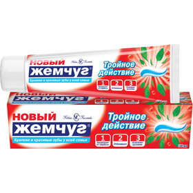Зубная паста НовыйЖемчуг 100мл Тройное действие (40)