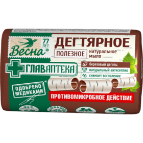 Мыло Весна Главаптека 90г Дегтярное (72)