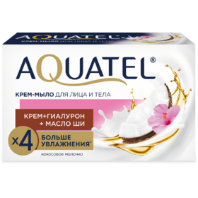 Мыло Aquatel 90г кокосовое молочко (24)